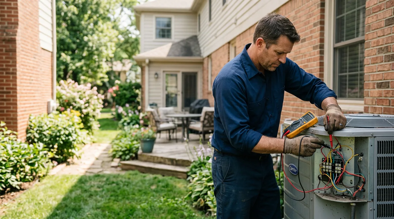 HVAC technician working near Potwin, KS
